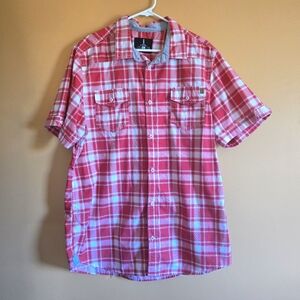 i jeans by Buffalo Plaid Button-Down, XXL (PTP=23")